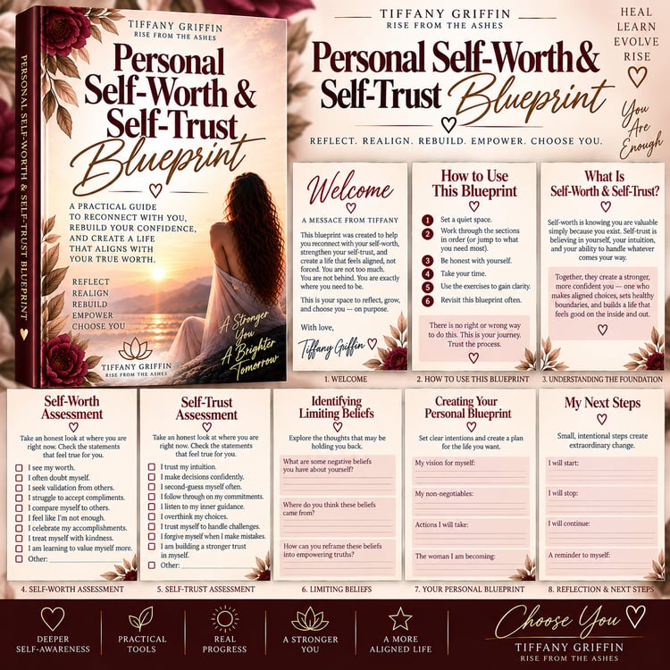 Personal Self-Worth & Self-Trust Blueprint for building confidence, self-worth, self-trust, and self-respect