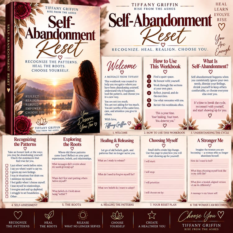 Self-Abandonment Reset guide for reconnecting with yourself, building self-trust, and honoring your needs