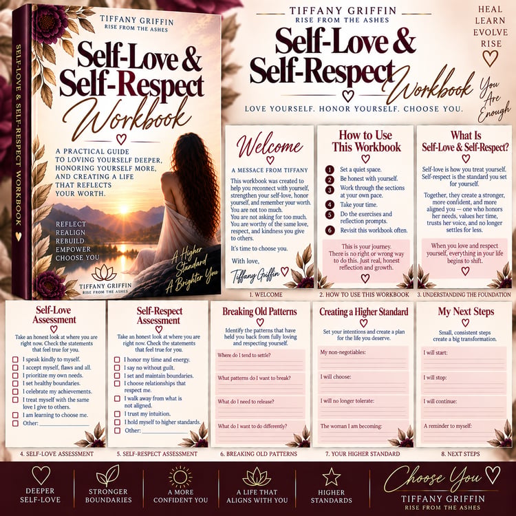 Self-Love & Self-Respect Workbook for building self-worth, confidence, self-love, and self-respect