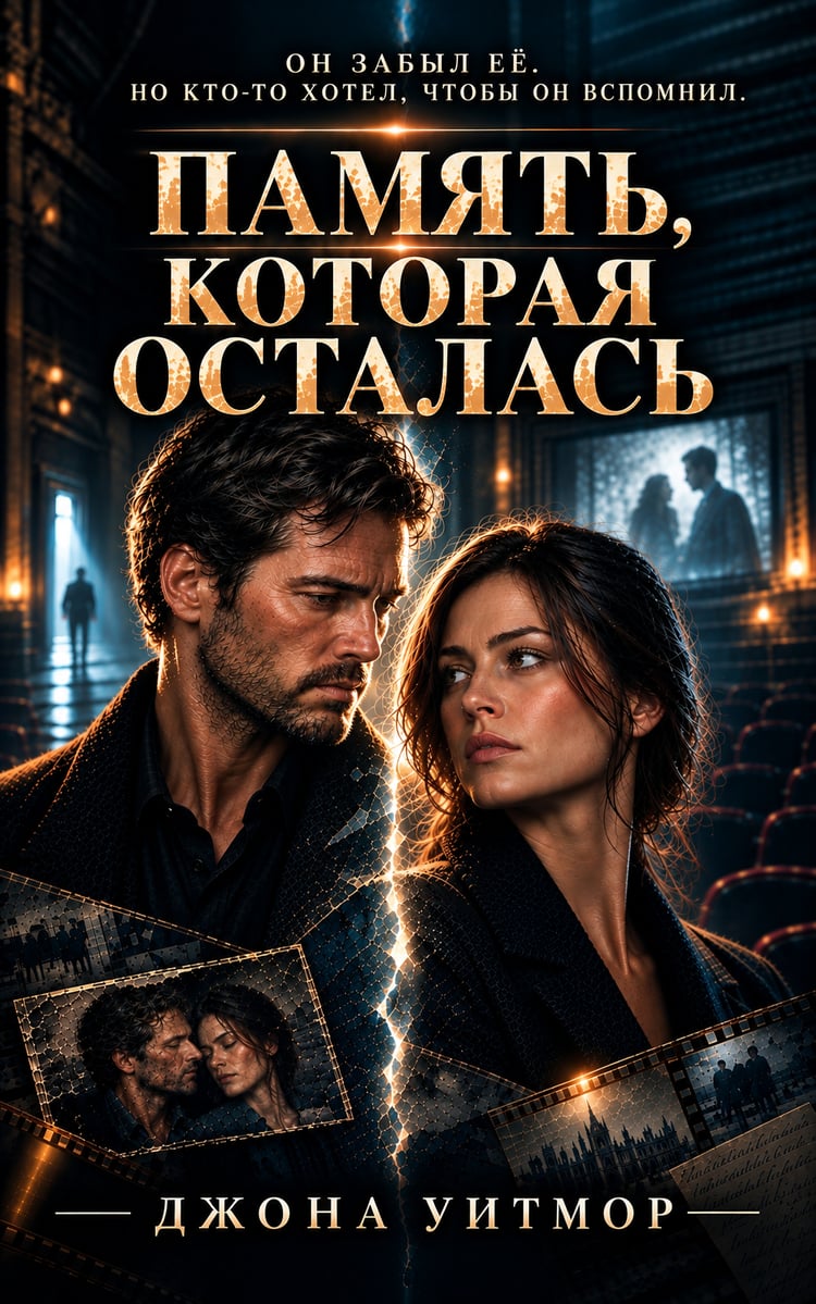 Обложка книги «Память, которая осталась» автора Jonah Whitmore — психологический триллер о памяти, любви и выборе.