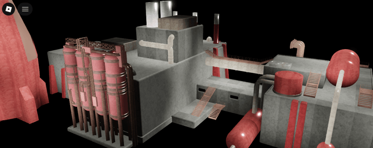 Large industrial factory plant