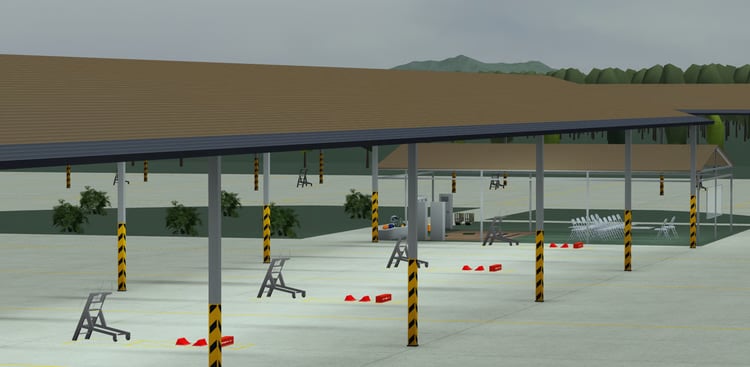 Indonesian air base runway