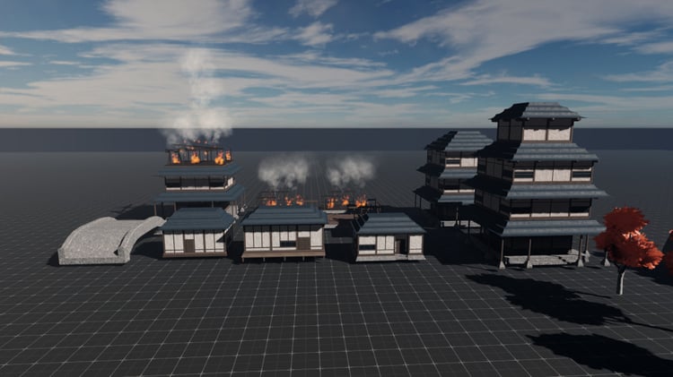 Japanese anime environment asset pack