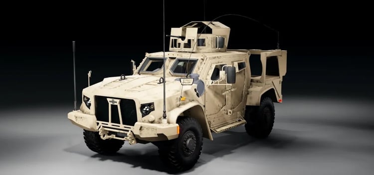 JLTV tactical vehicle exterior