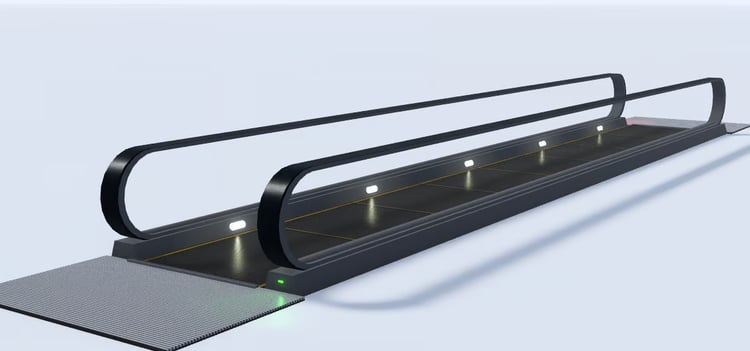 Enclosed airport walkway structure