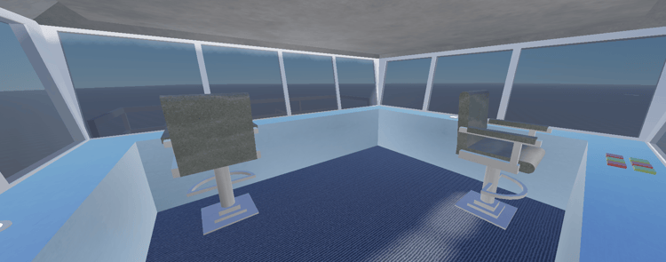 Large ferry vehicle deck