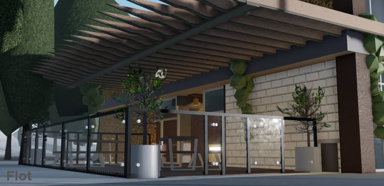 Airport gate waiting area