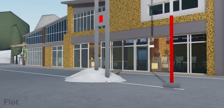 Regional airport exterior building