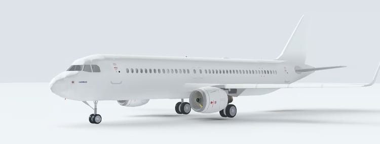 Narrowbody passenger jet model