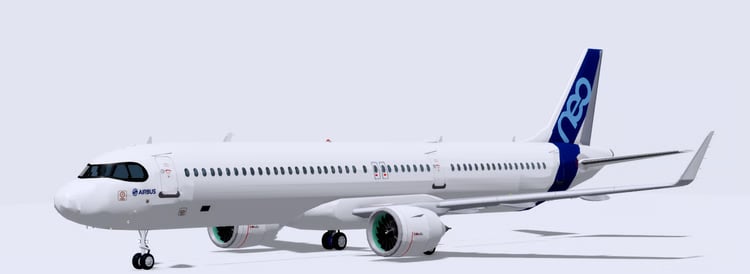 CSG commercial aircraft exterior