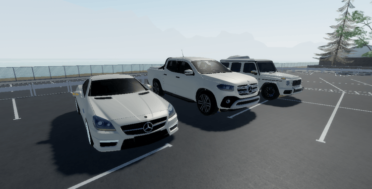 White luxury SUV model