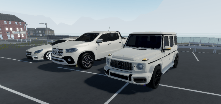 Three driveable Roblox vehicles