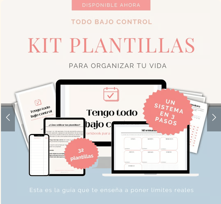 Kit de plantillas imprimibles para organizar tu trabajo y tu maternidad