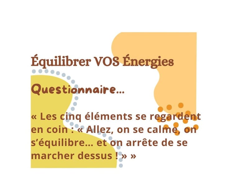 Equilibrez VOS Energies - Questionnaire Gratuit