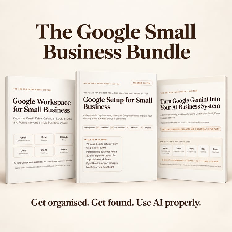 The Google Small Business Bundle, containing all three guides