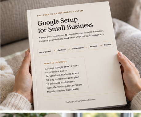 Google Setup for Small Business guide cover
