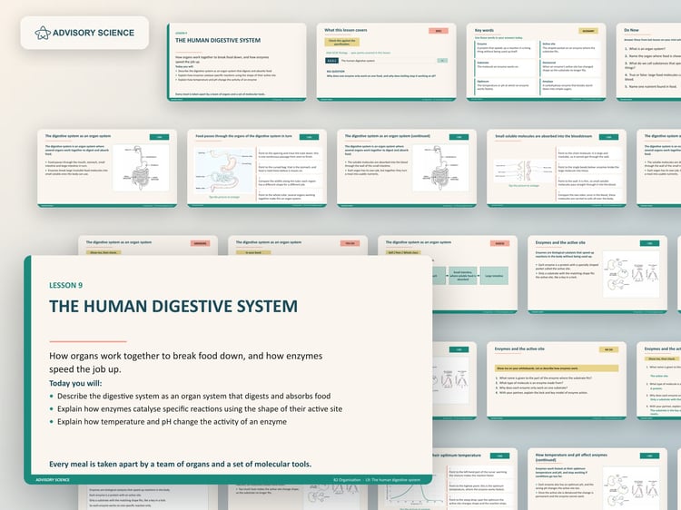 AQA GCSE Biology 8461 Complete Course | 86 Ready to Teach Lessons with Topic Tests: cover