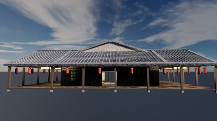 Customizable Japanese house structure