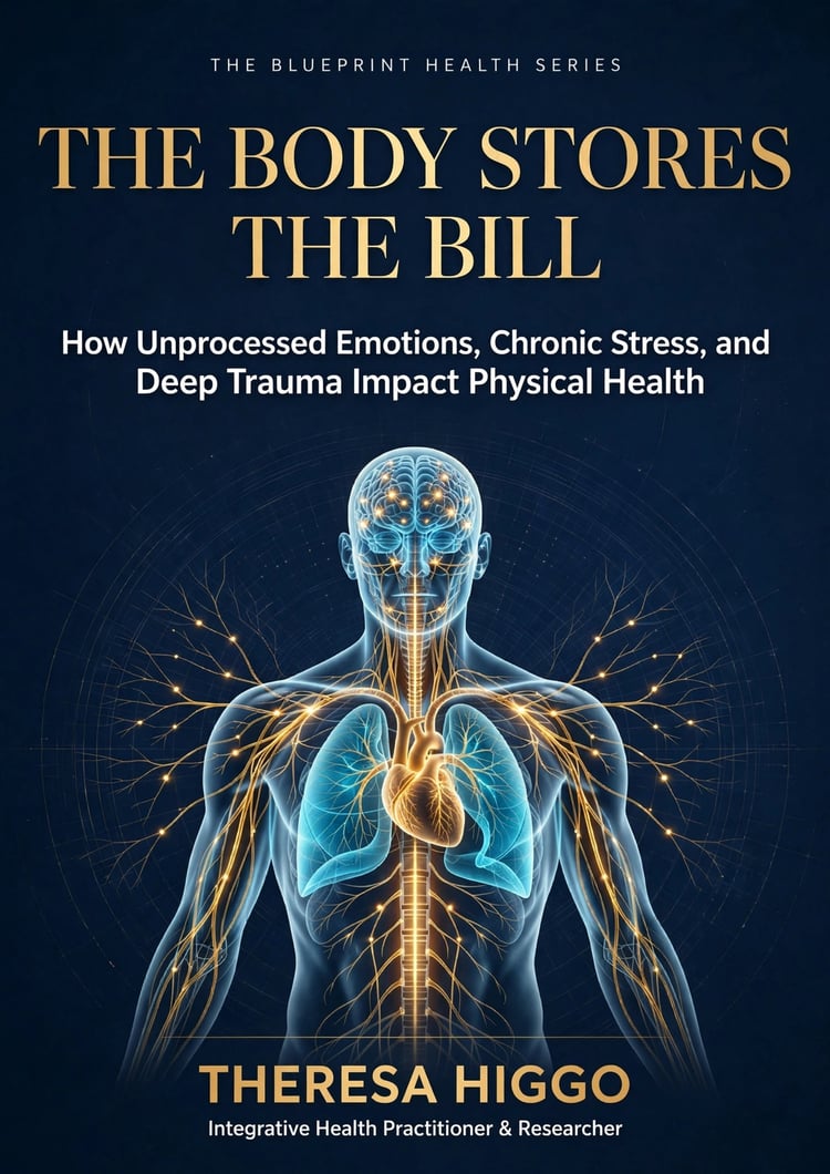 EBook Cover for The Body Stores The Bill, part of The Blueprint Health Series by Theresa Higgo