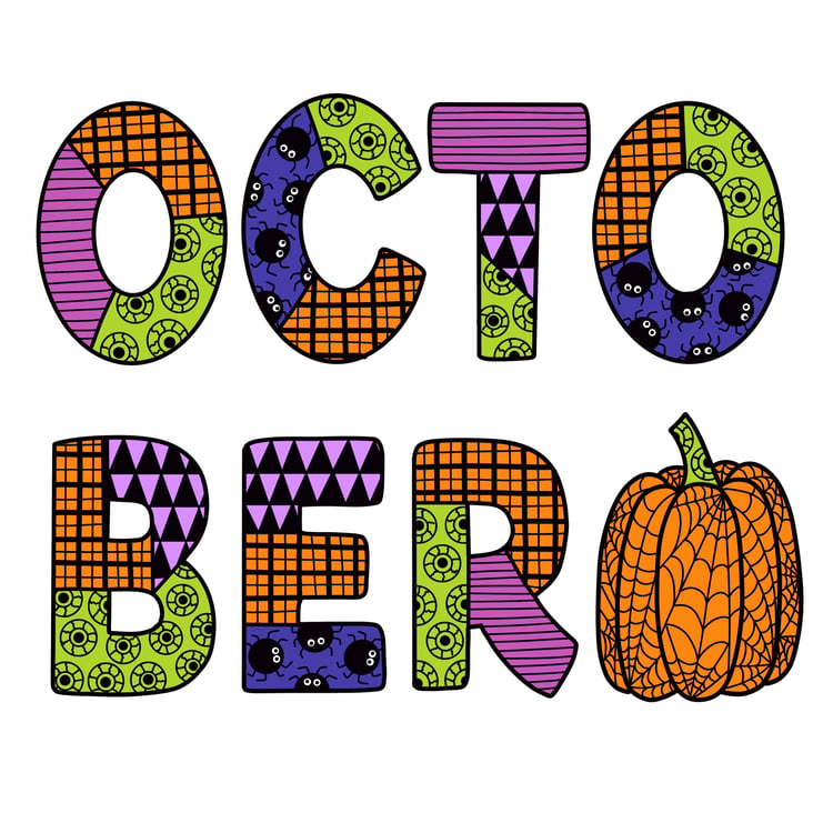 October doodle by number