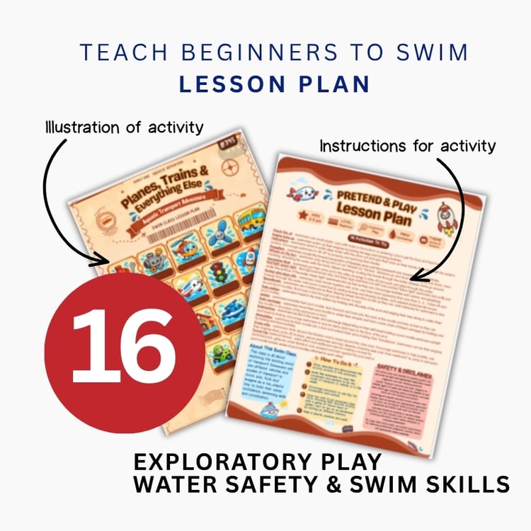 Transport and automotive themed swimming lessons session