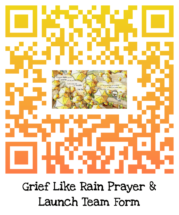 QR COde for Grief Like Rain—Hope Like Sunshine Launch and prayer team for Patricia Tiffany Morris.