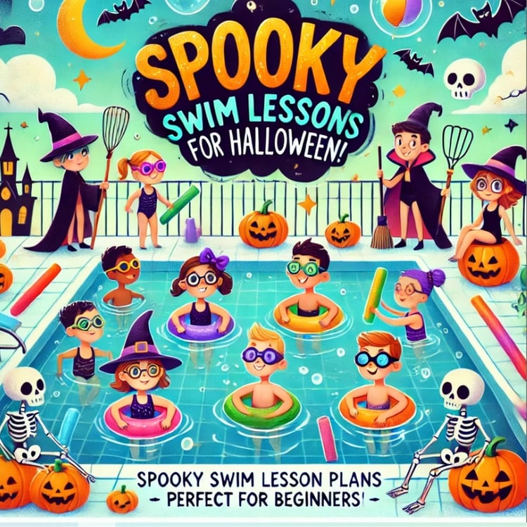 Halloween themed swim classes for children