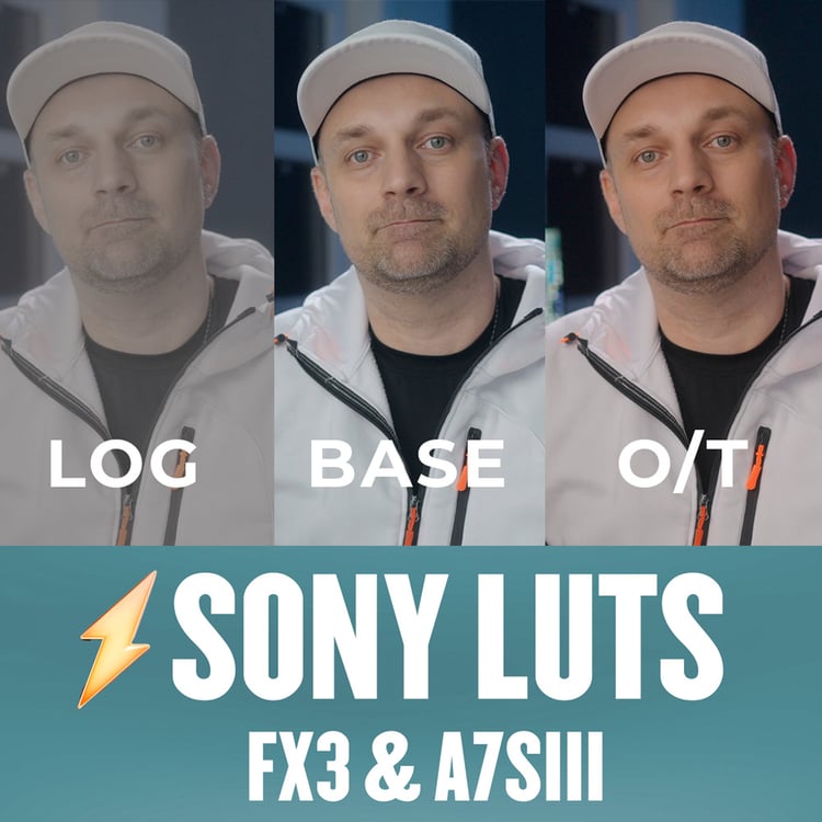 Sony LUTs for the FX3 and A7S III: log, base and orange and teal looks
