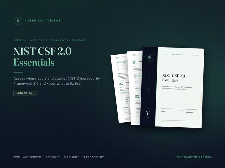 NIST CSF 2.0 Essentials by Cyber Auctoritas: Assess where you stand against NIST Cybersecurity Framework 2.0 and know what to fix first