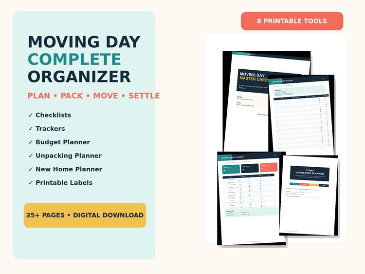 MOVING DAY PLANNER