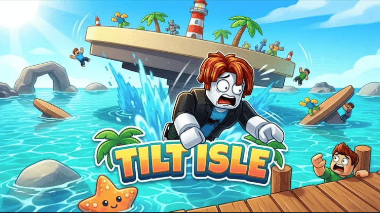Tilt Isle round platform gameplay