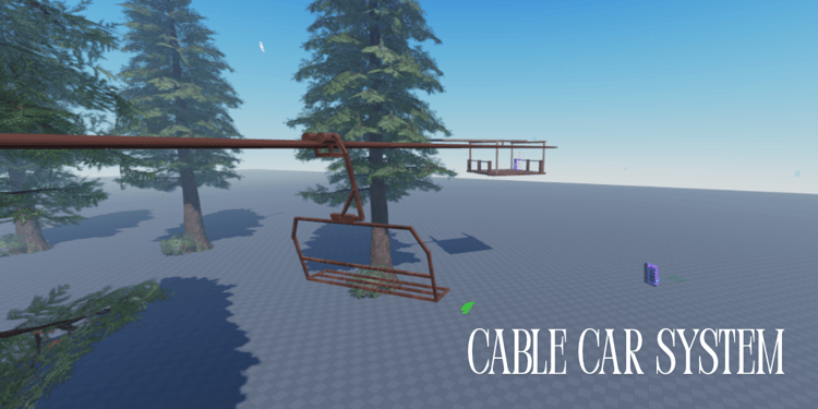 Roblox cable car wire and carriage