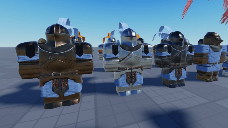 Medieval armor collection Roblox