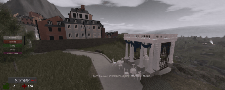 German Empire town with historic European buildings
