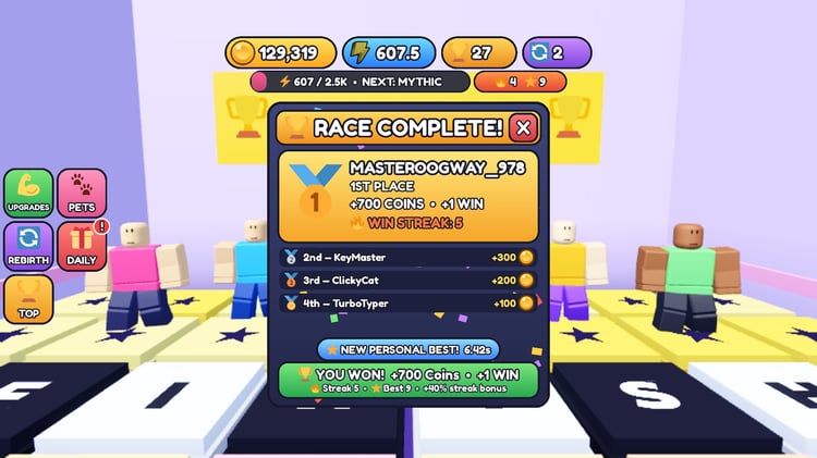Daily quests and task rewards interface