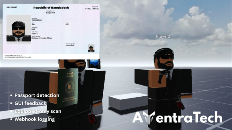Roblox passport verification system demonstration