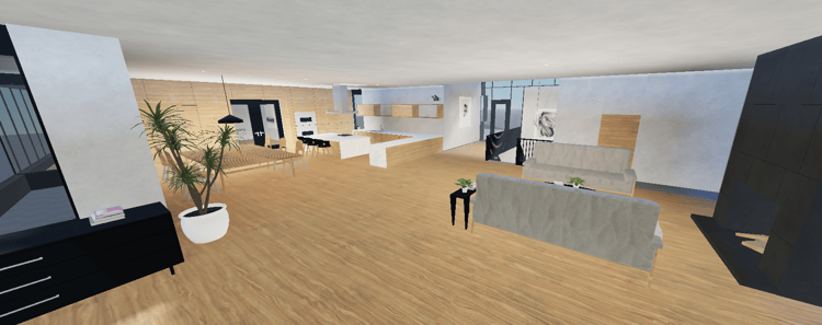 Private garage beside a mountain residence