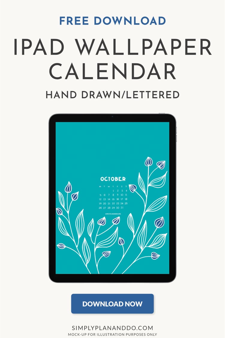 iPad Calendar Hand Drawn Wallpaper