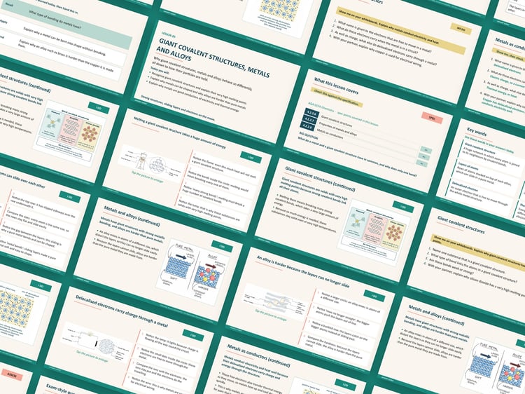 Bonding, Structure and Properties Lessons PowerPoint | AQA GCSE Chemistry C2 8462, 12 Lessons: preview page 2 of 3