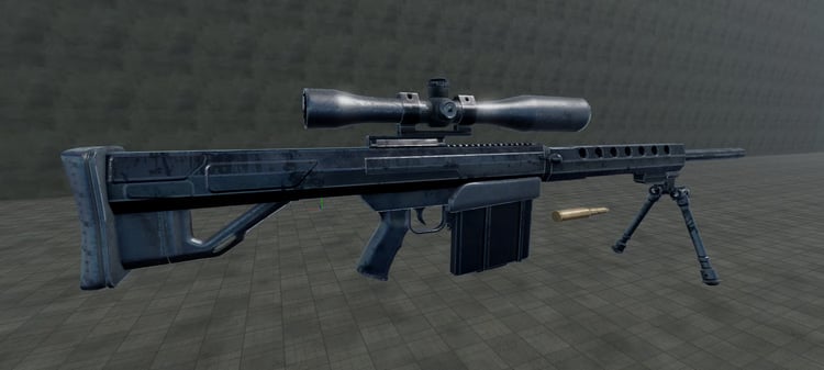 Modular sniper rifle components for Roblox Studio