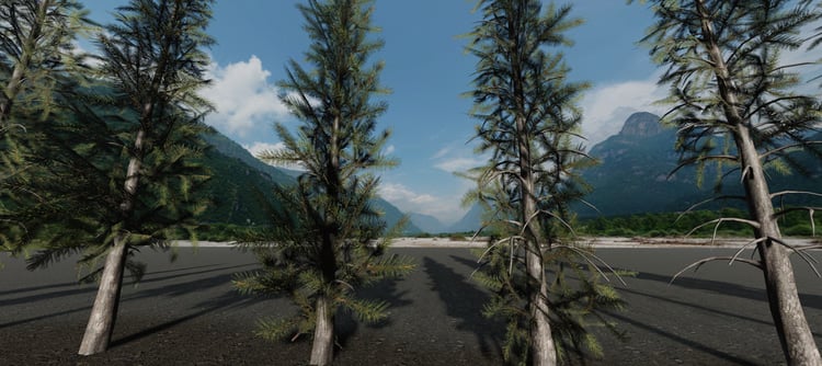 Roblox Studio pine tree assets for outdoor maps