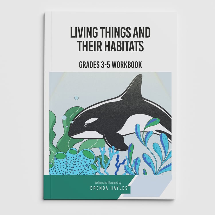 Living Things and Their Habitats Worksheets and Workbook | Grades 3-5 | NGSS Aligned | Key Practice: cover