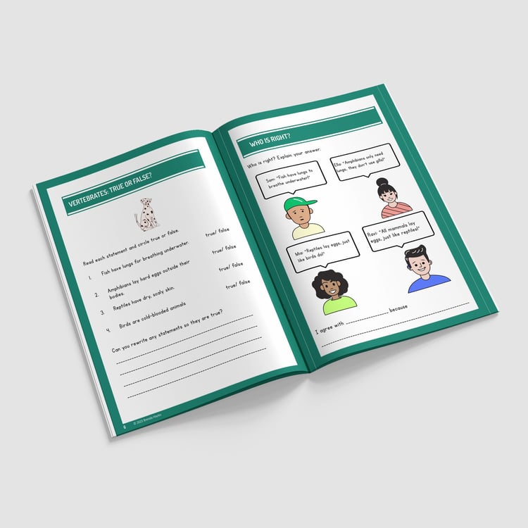 Living Things and Their Habitats Worksheets and Workbook | Grades 3-5 | NGSS Aligned | Key Practice: preview page 2 of 4