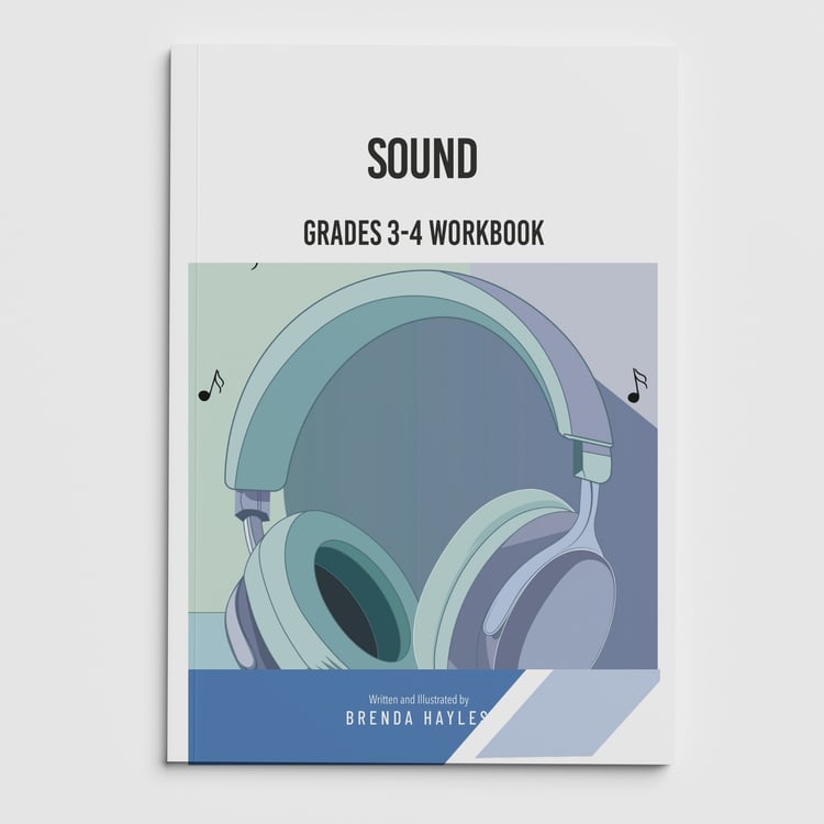 Sound Science Worksheets and Workbook | Grades 3-4 | NGSS Aligned | Pitch and Ear Labeling: cover