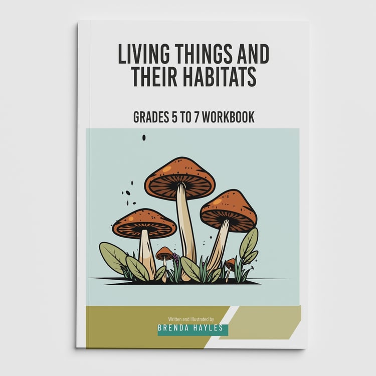 Living Things and Their Habitats Worksheets and Workbook | Grades 5-7 | Classification Keys: cover