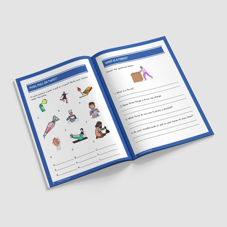 Forces and Magnets Year 3 Worksheet with Answers | KS2 Magnetic Materials Workbook: preview page 2 of 4