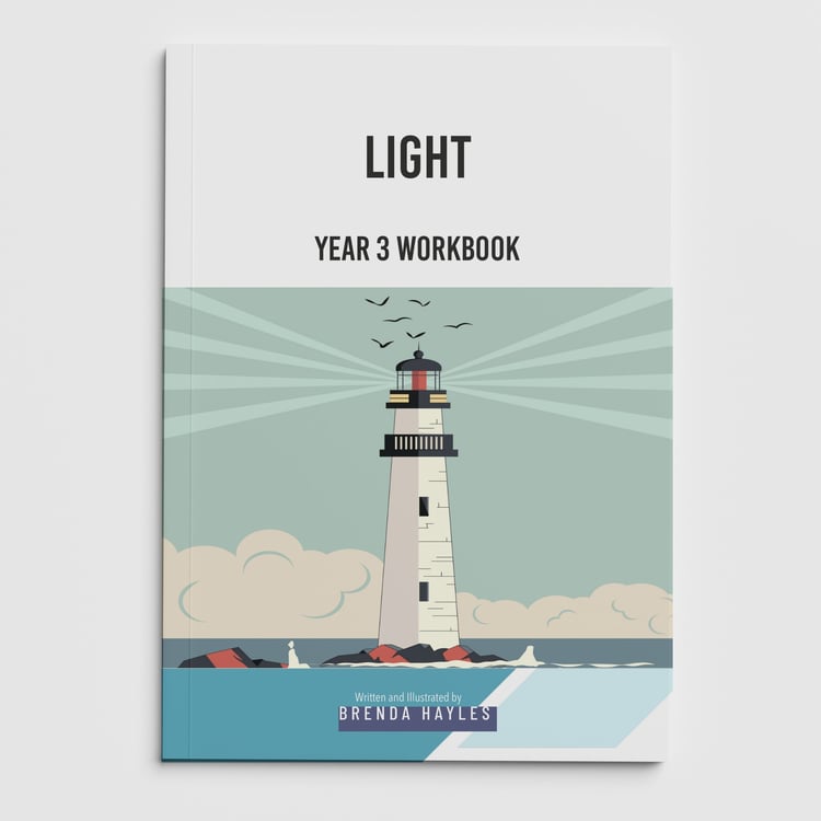 Light Year 3 Worksheet with Answers | KS2 Reflection, Shadows, Sun Safety Workbook: cover