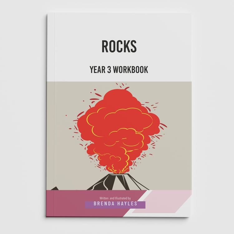 Rocks Year 3 Worksheet with Answers | KS2 Rock Types, Fossils, Mary Anning Workbook: cover