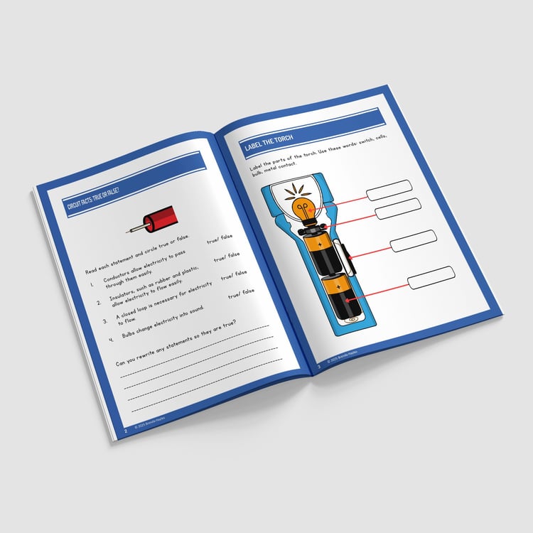 Electric Circuits Year 6 Worksheet with Answers | KS2 Science Workbook: preview page 2 of 4