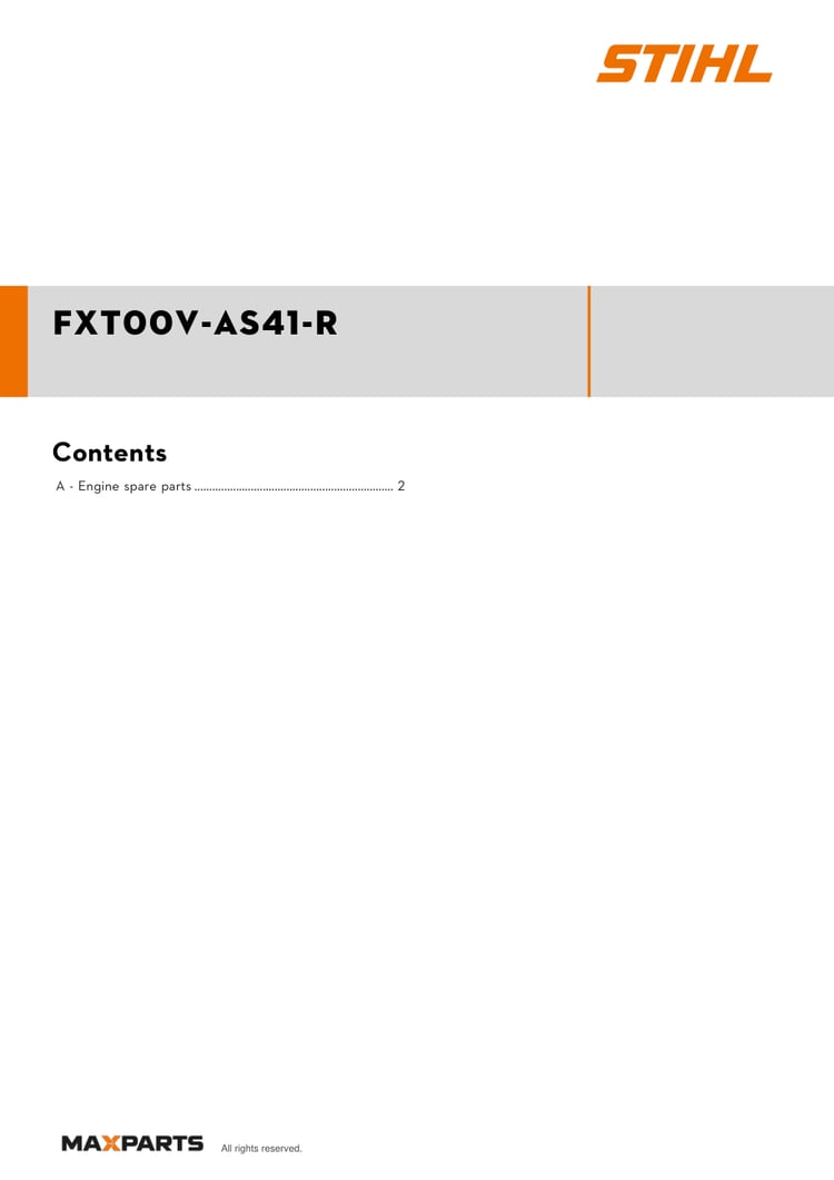 Cover of the Kawasaki FXT00V-AS41-R illustrated parts catalogue PDF, showing the model name and contents.
